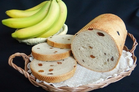 Фото к рецепту: Банановый сладкий тостовый хлеб