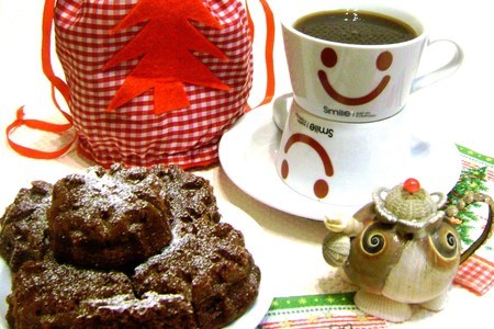 Фото к рецепту: Шоколадные нежные  кексы. для машеньки-mellorn.