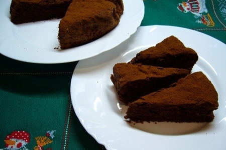 Фото к рецепту: Шоколадный кекс на белках