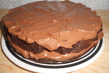 Фото к рецепту: Шоколадный торт по-американски