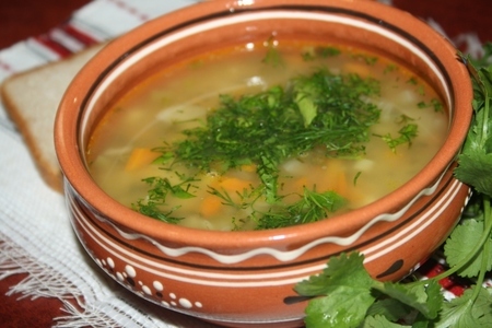 Фото к рецепту: Куриный суп с персидской чечевицей