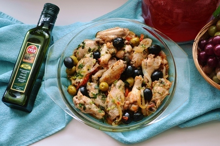 Фото к рецепту: Курица по-средиземноморски