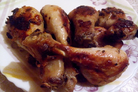 Фото к рецепту: Куриные голени маринованные в кефире