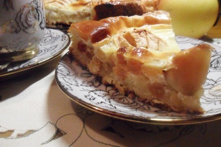Фото к рецепту: Яблочный пирог "легенды осени" (фм "рецепт выходного дня. внеконкурсный рецепт)