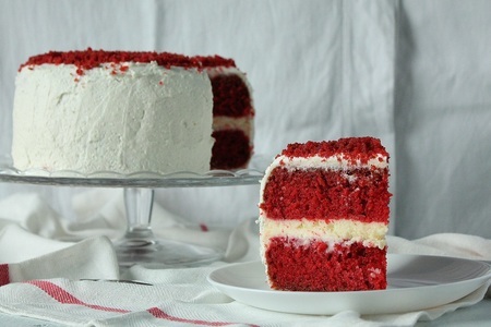 Фото к рецепту: Торт красный бархат red velvet