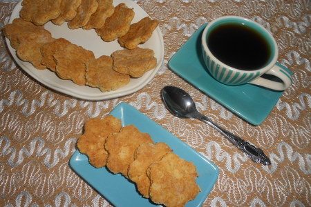Фото к рецепту: Сырное печенье с отрубями
