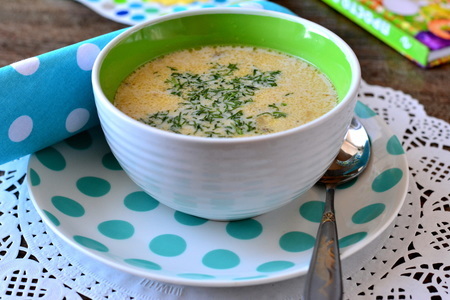 Фото к рецепту: Грибной суп с сыром
