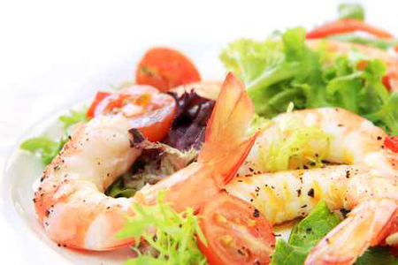 Фото к рецепту: Салат с креветками рецепт ♥ салат из морепродуктов