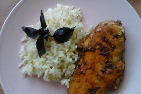 Фото к рецепту: Рис с куриным филе