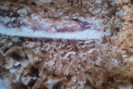 Фото к рецепту: Постный песочный пирог со смородиной