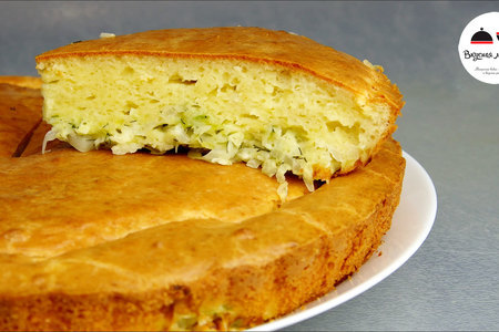 Фото к рецепту: Быстрый пирог с капустой - обязательно попробуйте!