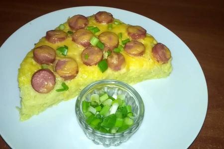 Фото к рецепту: Картофельная запеканка с сосисками.