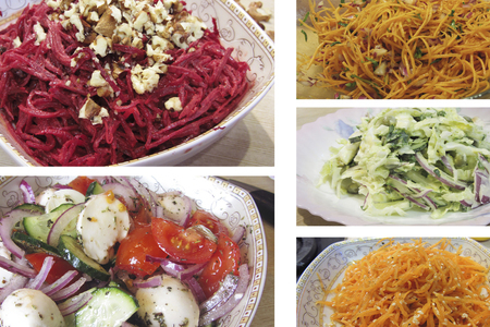 Фото к рецепту: Пять простых салатов на каждый день