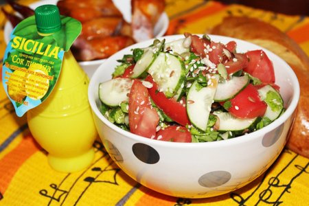 Фото к рецепту: Овощной салат "любимый"