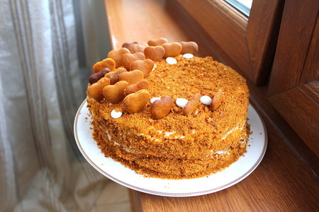 Фото к рецепту: Самый вкусный торт "рыжик" - только попробуйте, попросите добавки!