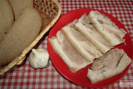 Фото к рецепту: Свиная рулька на бутерброды 