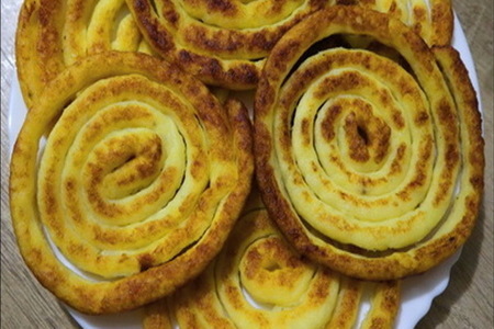 Фото к рецепту: Картофельные спиральки