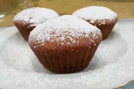 Фото к рецепту: Вкуснейшие медовые кексы !!!самый легкий и вкусный рецепт.постный медовый кекс.lean cupcake.muffins