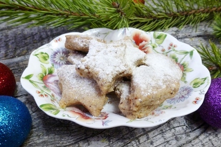Фото к рецепту: Рождественское печенье "польворонес"
