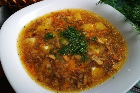Фото к рецепту: Гречневый суп в мультиварке