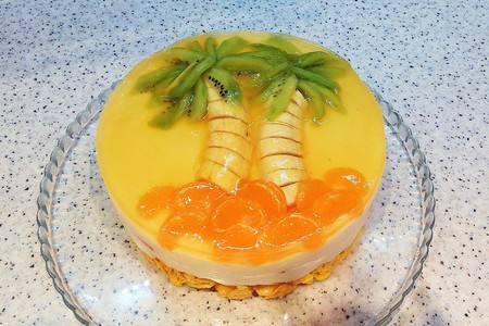 Фото к рецепту: Торт без муки "пальма де майорка"