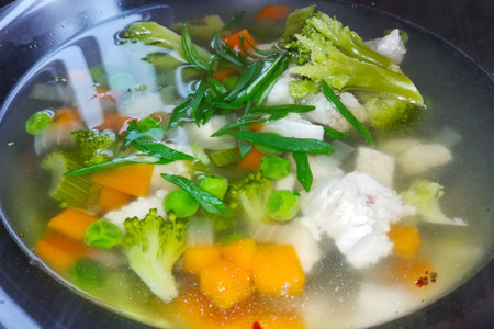 Фото к рецепту: Суп с имбирем и сельдереем (жиросжигающий)