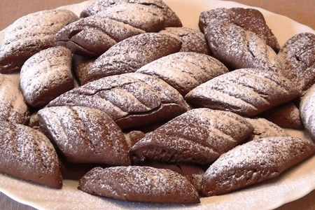 Фото к рецепту: Печенье "шоколадно-кофейные параллелограммчики"