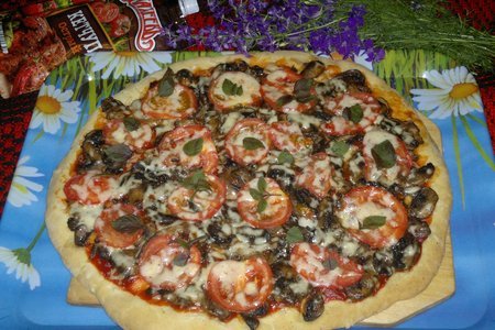 Пицца с грибами #махеевнаприроде