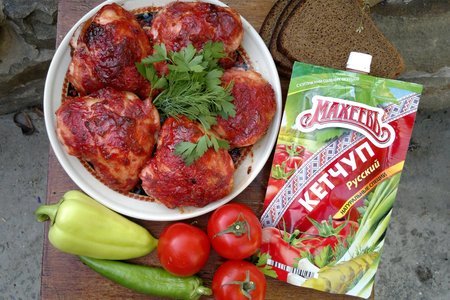 Фото к рецепту: Куриные бёдрышки в пряном томатном маринаде#махеевънаприроде