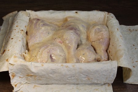 Фото к рецепту: Курица в лаваше