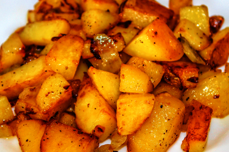 Фото к рецепту: Рецепт жареной картошки 