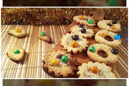 Фото к рецепту: Песочное печенье на новогодний стол.