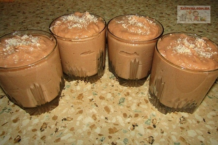 Фото к рецепту: Шоколадный десерт без выпечки и желатина