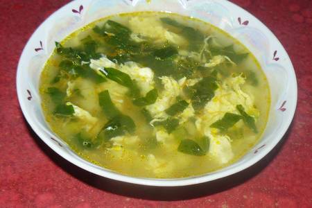 Зеленый суп со шпинатом
