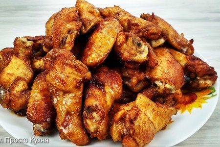 Фото к рецепту: Куриные крылышки с мёдом