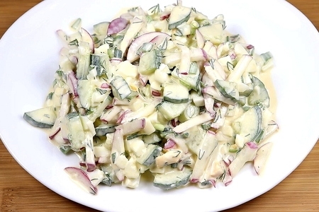 Фото к рецепту: Овощной салат на каждый день