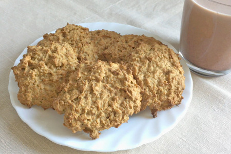 Фото к рецепту: Овсяное печенье | простой рецепт без яиц и сахара