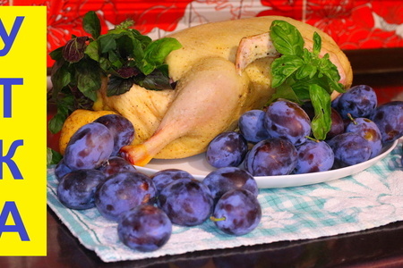 Фото к рецепту: Утка томленая в сливовом соусе