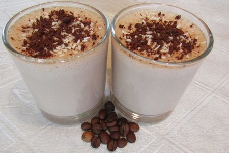 Фото к рецепту: Шоколадно-кофейный десерт на агаре