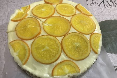 Фото к рецепту: Торт "апельсиновая нежность" 
