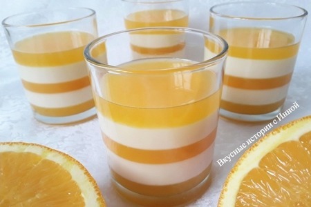 Фото к рецепту: Панна-котта с апельсинами