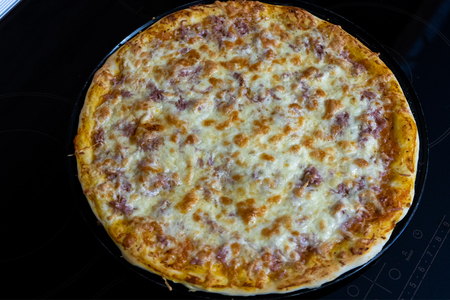 Фото к рецепту: Домашняя пицца в духовке на тонком тесте | соус для пиццы