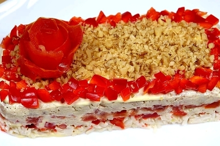 Салат-торт куртизанка 