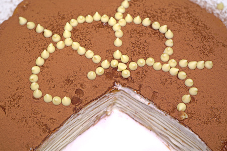 Фото к рецепту: Блинный торт с нежным кремом
