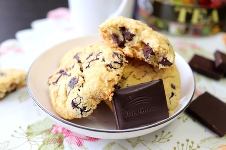 Печенье из нута с черным шоколадом  #постныйстол