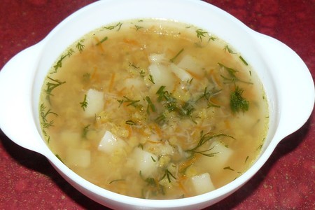 Легкий постный чечевичный суп