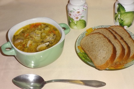 Чечевичный суп с вешенками #постныйстол