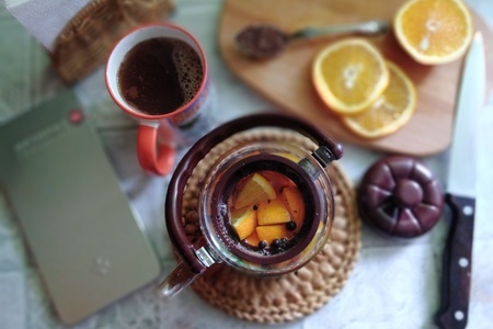 Фото к рецепту: Чай с перцем и горьким шоколадом #постныйстол