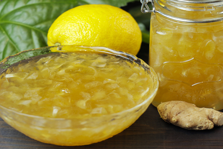 Лимонное варенье с имбирём за 3 минуты