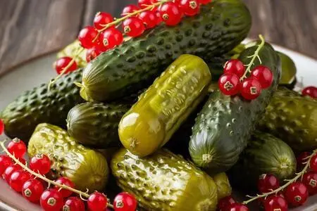 Засолка огурцов с красной смородиной